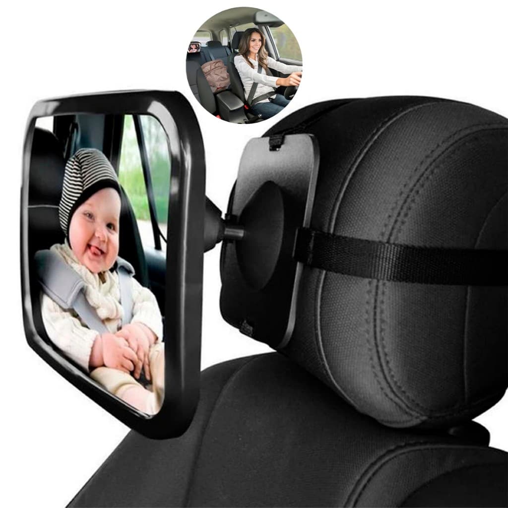 Espelho Retrovisor Banco Traseiro Bebê Conforto Cadeirinha Espelho Retrovisor Giratório De 360° Para Bebês