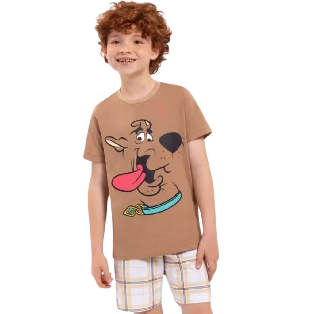 Pijama Scooby Doo Manga Curta e Short Infantil - Veggi