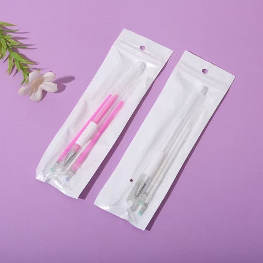 KIT 3 marcadores de ponto fixo branco/rosa, ferramentas de prática de posicionamento de tatuagem