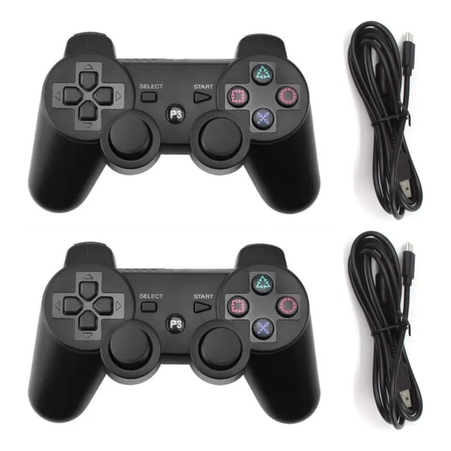 Controle Joystick Sem Fio Para Ps3 + Cabo Carregador  TOP
