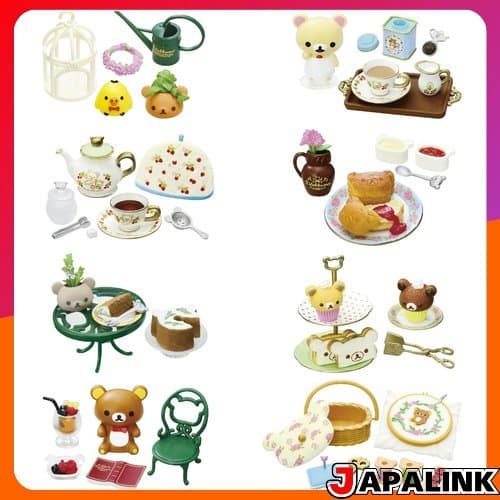 Re-ment Rilakkuma " Hora Do Chá Britânico " 1 caixa aprox . A115 x L70 x P50 mm Feito de PVC e ABS Direto Japão