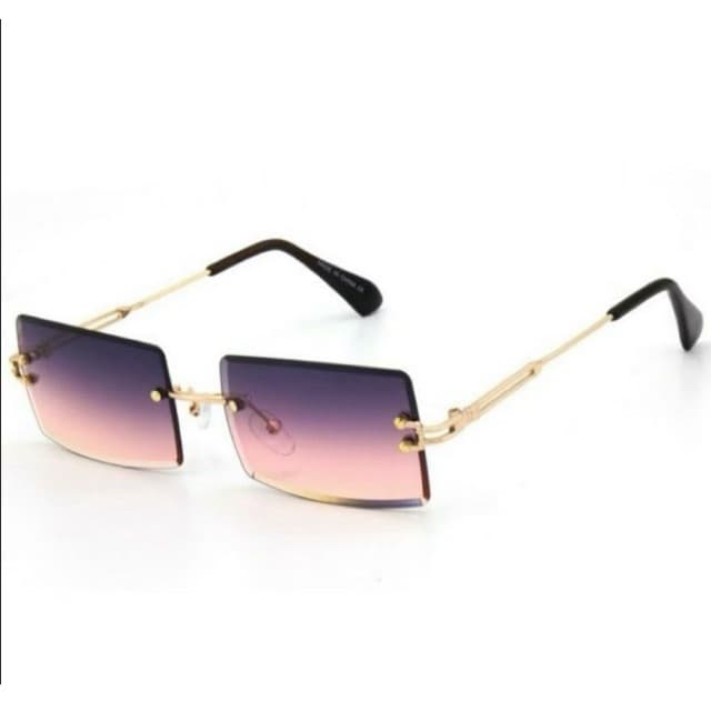 Óculos de Sol Feminino | Quadrado Sem Armação | Hastes Finas | Estilo Elegante