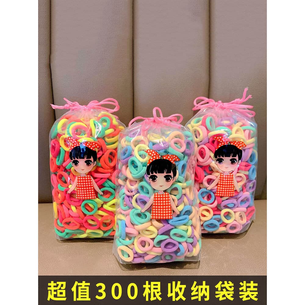 Bebê faixa de borracha feminino laço de cabelo crianças meninas laço de cabelo alta elasticidade não machuca o cabelo la