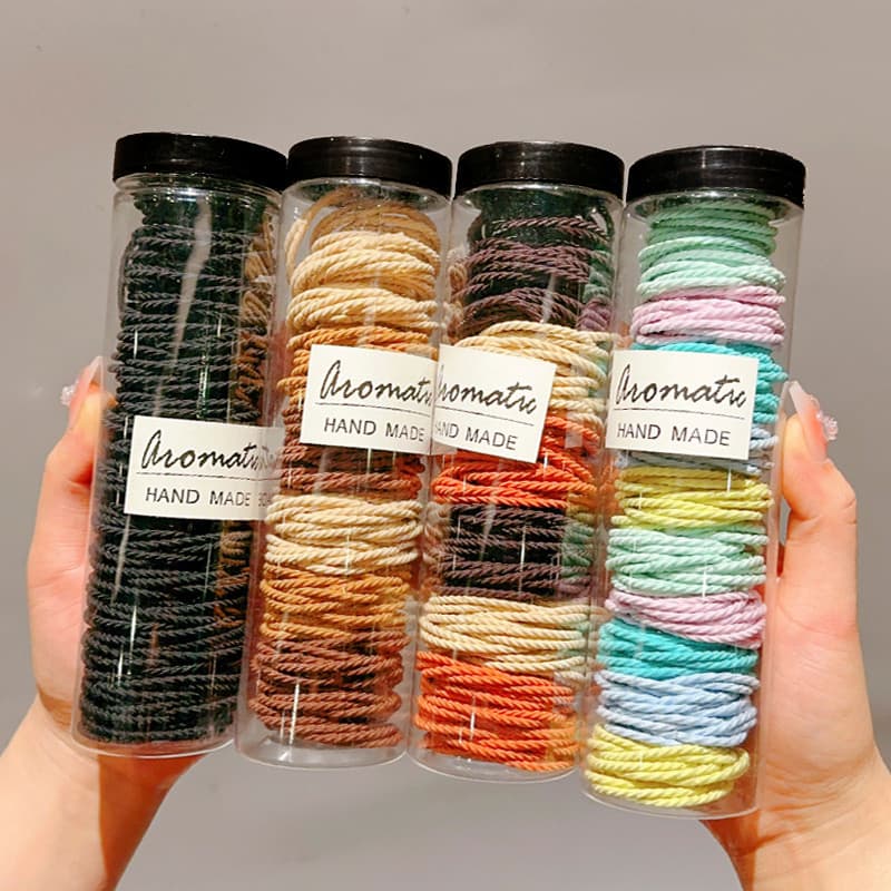 100 peças conjunto Volume do cabelo mais meninas amarrar faixa de borracha de cabelo 4cm grande anel de cabelo corda de