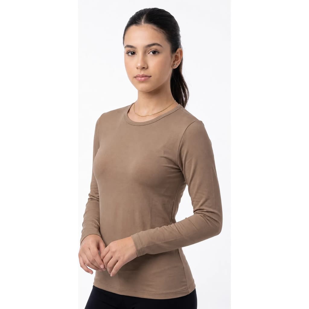 Camiseta Feminina Térmica Juvenil Flanelada Por Dentro 3160