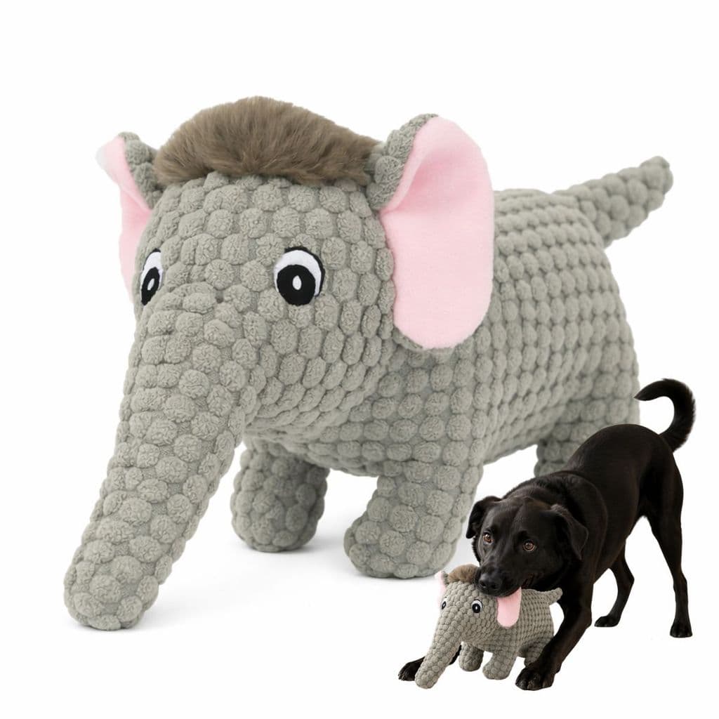 Brinquedo para Pet em Pelúcia Elefante Macio para Cães e Gatos