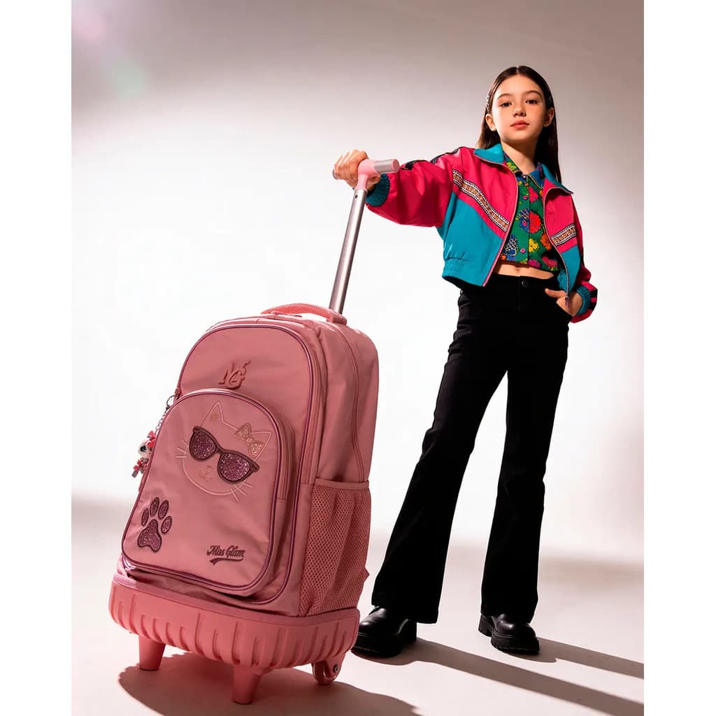 Mochila Rodinha Escolar-carrinho Até 95cm Estudar E Viajar