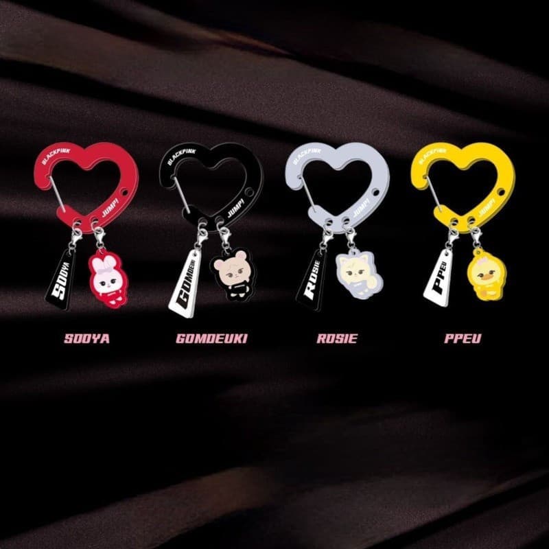 Chaveiro de acrílico fofo com personagem de desenho animado do grupo de ídolos do Kpop BLACKPINK, acessório para mochila