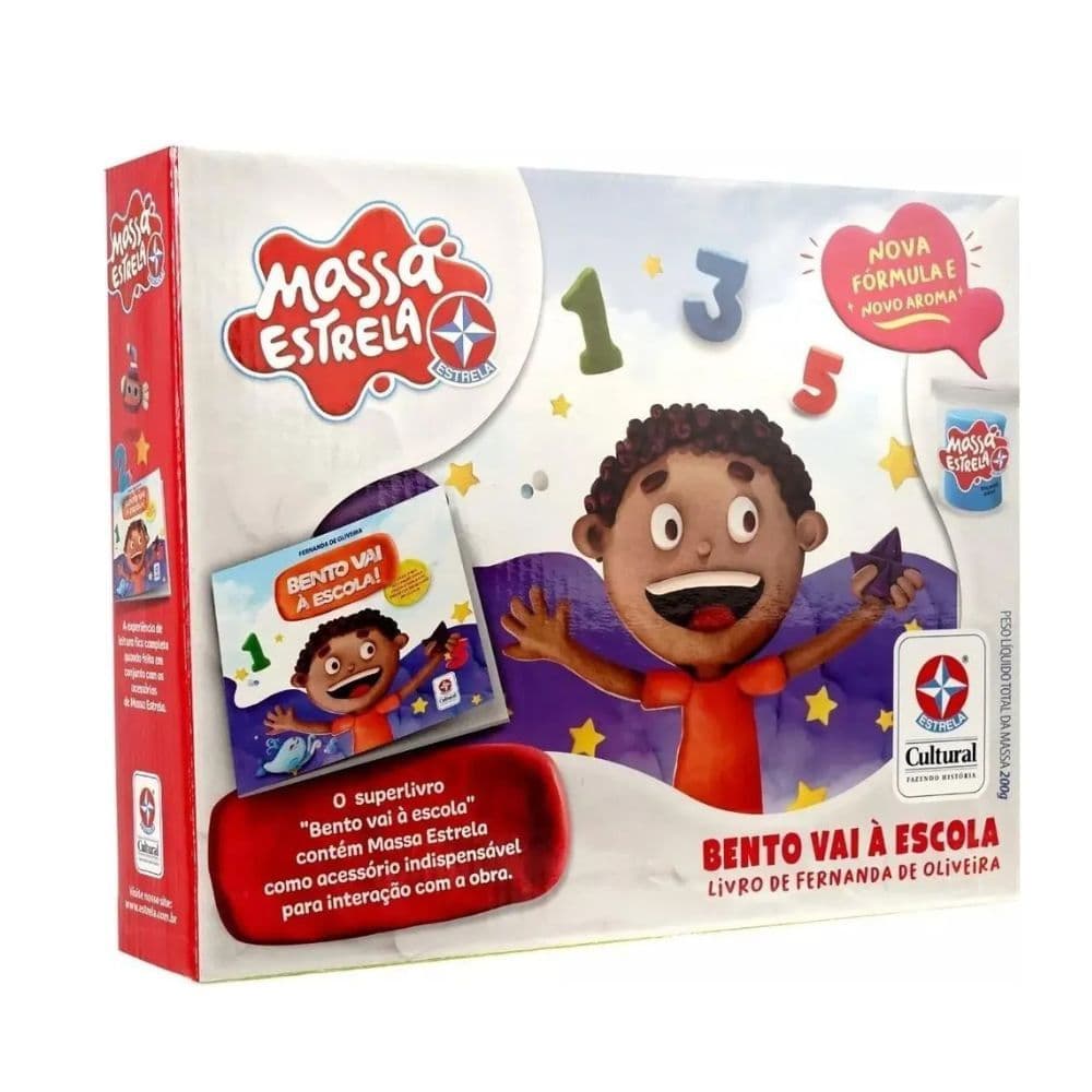 Massinha e Livro Bento Vai A Escola Estrela