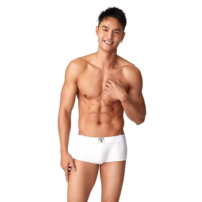 TAUWELL TAUWELL Cueca Boxer masculina confortável Modal respirável com bolso convexo em U