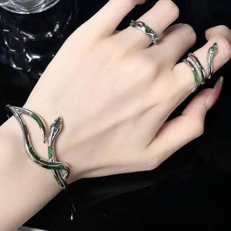 pulseira feminina pulseira Harry Potter anel Original sonserina cobra tribunal pulseira estilo legal de alta ap