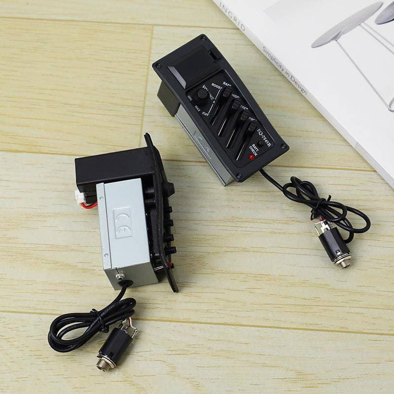 Margu Guitarra Piup Acústica EQ Piezo Pré-Amplificador Equalizador Sintonizador Para Guitarras Acústicas Erite