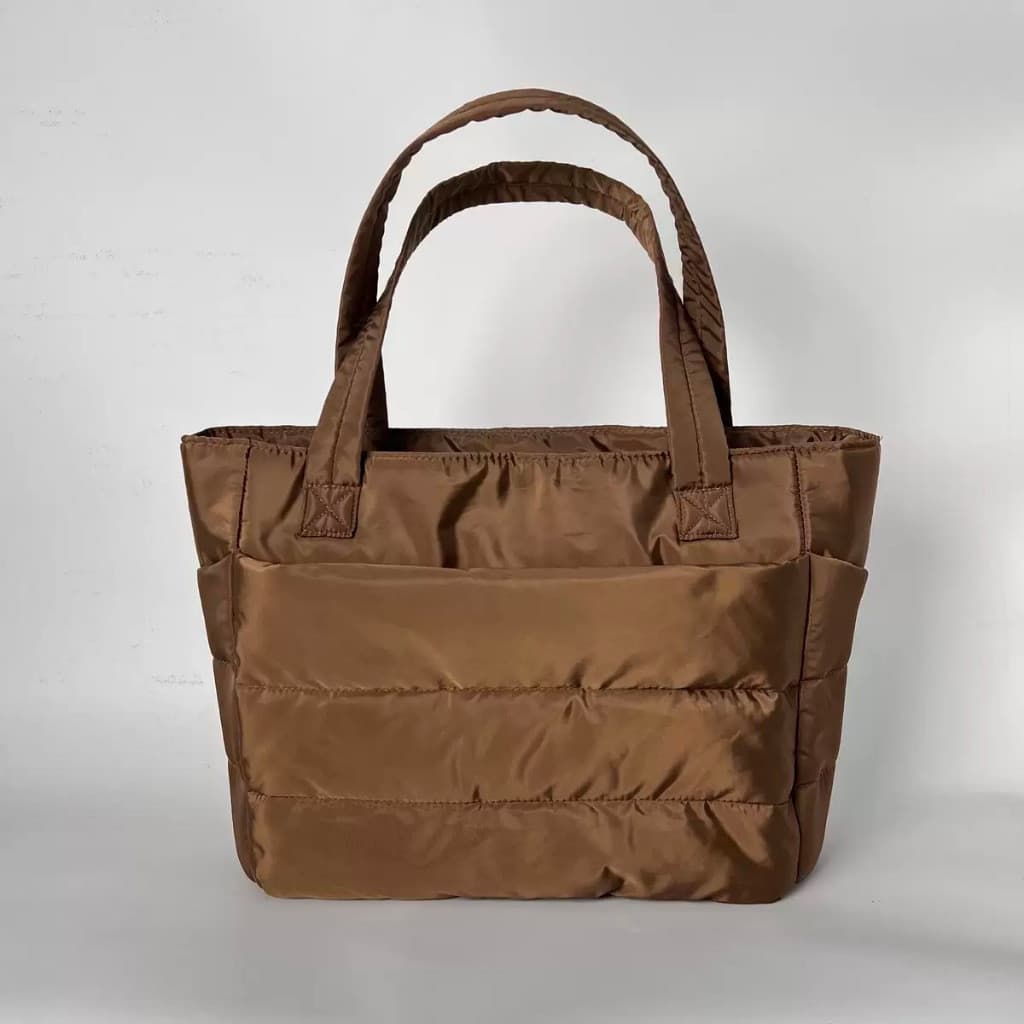 Bolsa Feminina Grande Nylon Acolchoado 15.6’’ com Divisória Interna para Notebook Trabalho Faculdade