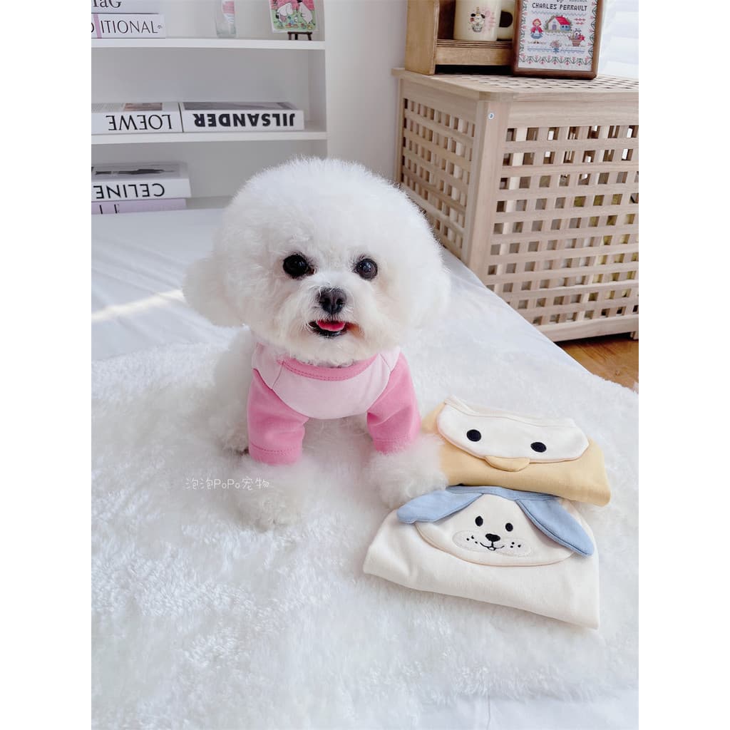 Roupas para animais de estimação outono inverno pequeno Animal camisa de fundo camiseta roupas para cães pequeno Bichon