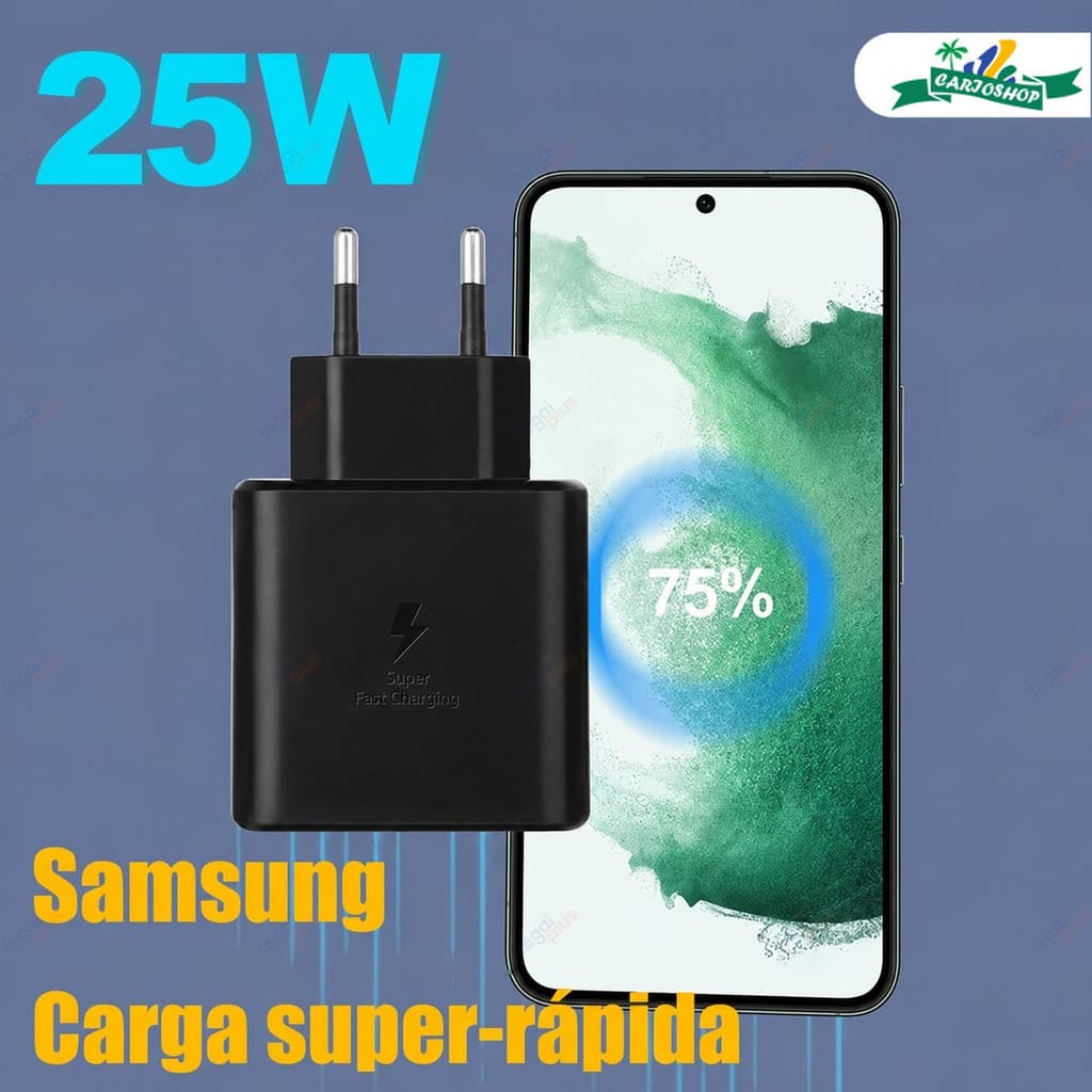 Carregador Rápido 45W Tipo-C Original com Eficiência Energética carregador para celular +cabo de carregamento