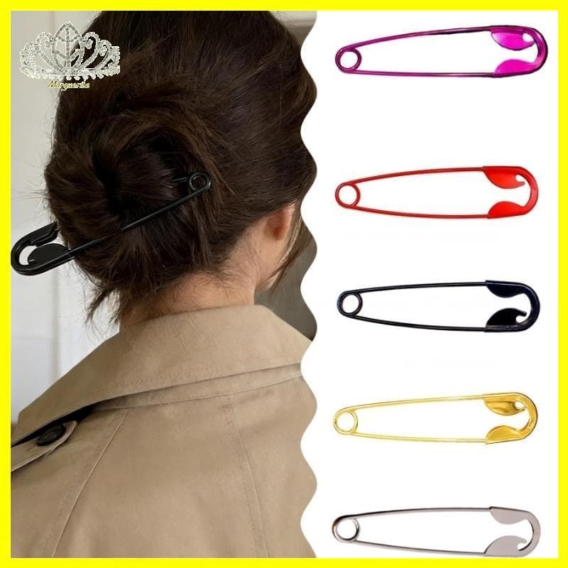 Margu Criativo Pino De Segurança Metal Garra De Cabelo Clipe Grande Barrette Para Thi Meninas Moda Diária Penteado Acess
