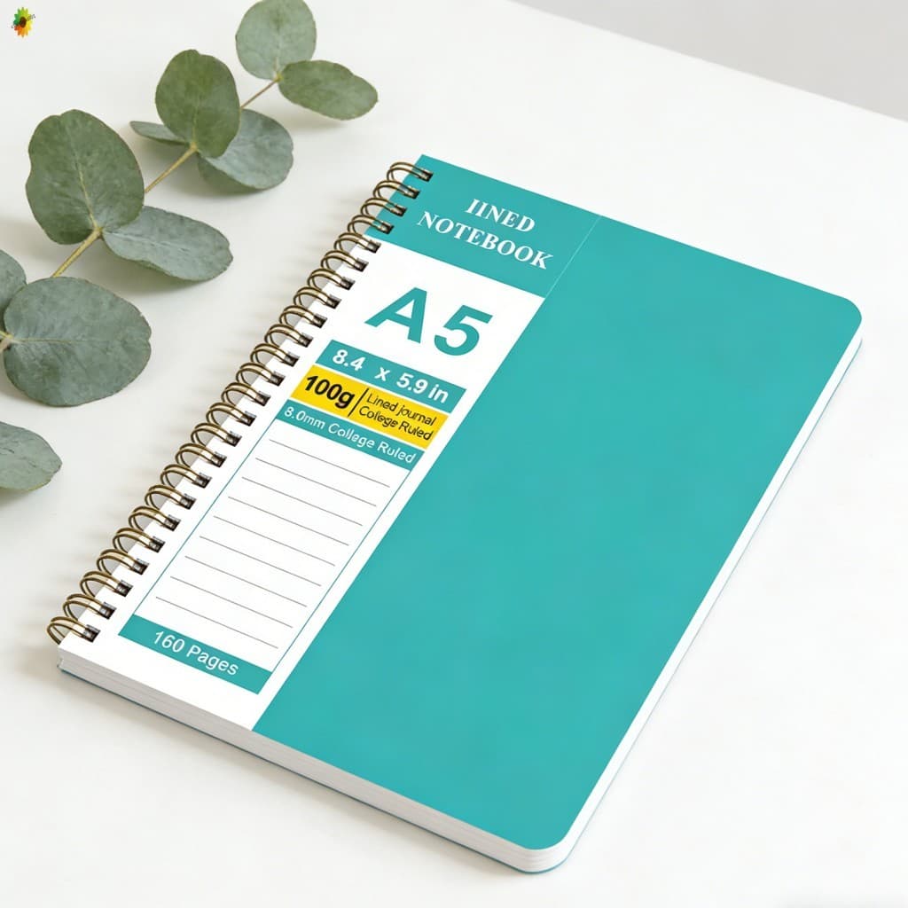 Caderno A5 Matte PP Softcover-Planejador Forrado Para Estudantes Profissionais Durável Portátil