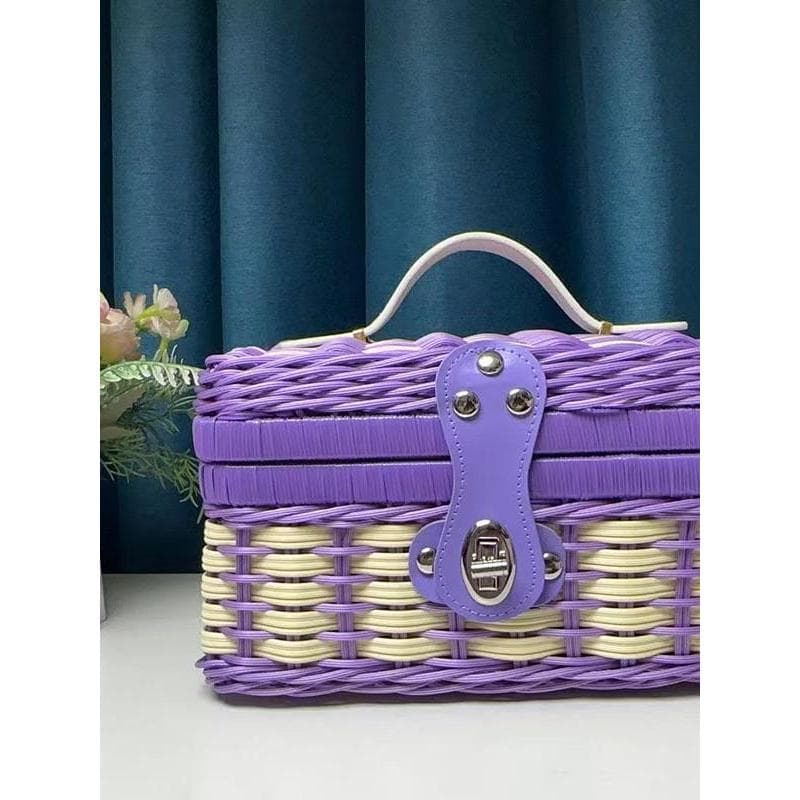 Imitação de rattan tecido mala rattan novo produto bebê acompanhando caixa de presente mês inteiro retorno presente cest