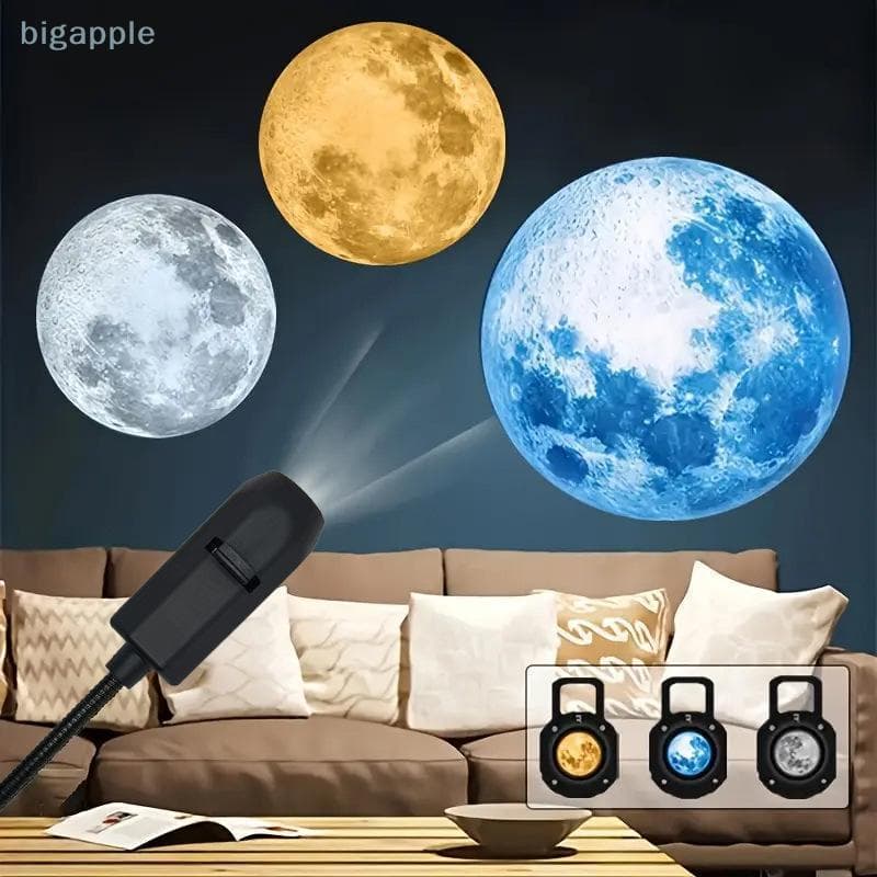 (big88apple) 5V USB Plug In Planet Lâmpada De Projeção Decoração De Teto Interno Atmosfera Luz Céu Estrelado Noturna Pro
