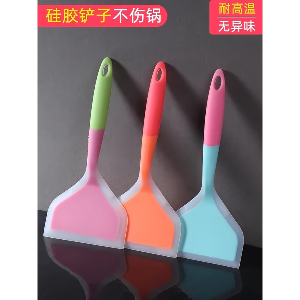 Espátula de Silicone de qualidade alimentar, espátula para bolo, panqueca, panqueca, espátula, ferramenta de frutas, esp
