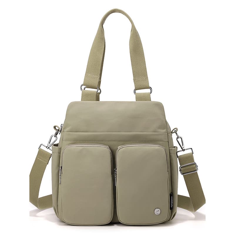 Rosa japonês estilo coreano Multi-bolso saco de pano feminino grande capacidade ao ar livre de um ombro mensageiro bolsa