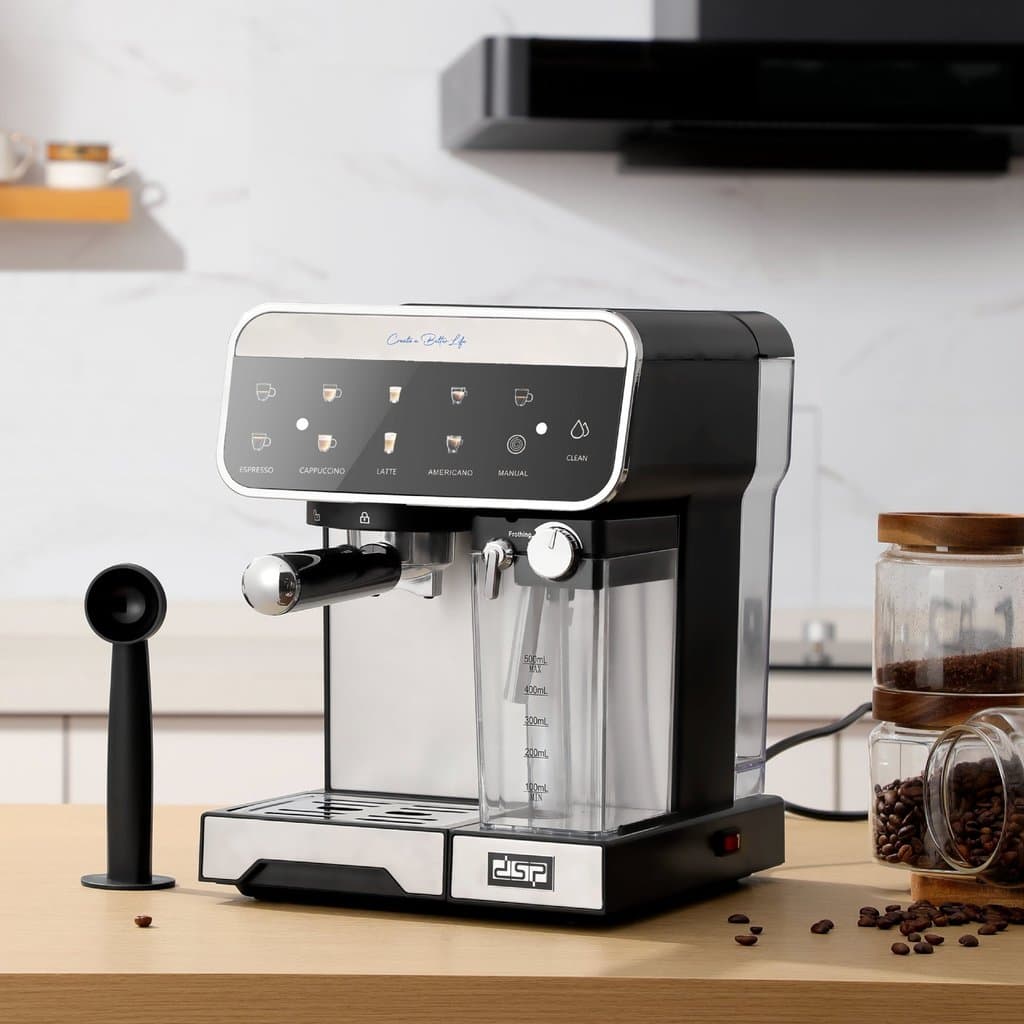 DSP/Dansong Cozinha Doméstica Grãos de Café Italiano Semiautomático Pequeno Escritório Máquina de Café KA3157