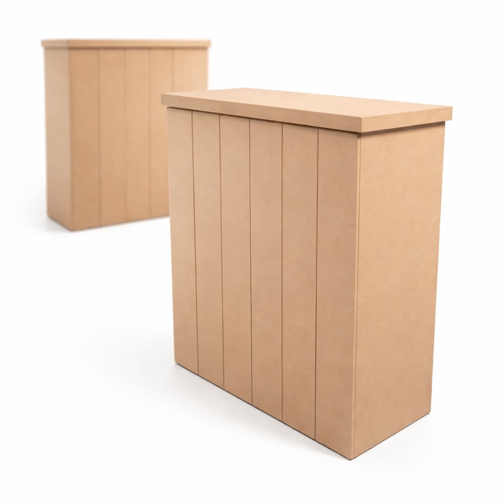Mesa Ripada MDF Dobrável 80cm para Bolo e Doces