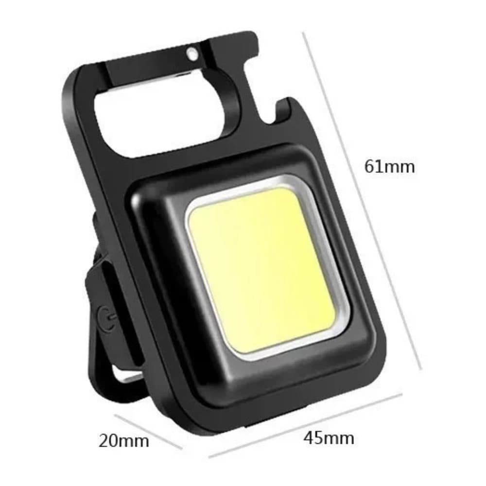 Mini Lanterna Com led Portátil/USB Recarregável 3 Modos De Luz Lanternas De Chaveiro E Abridor