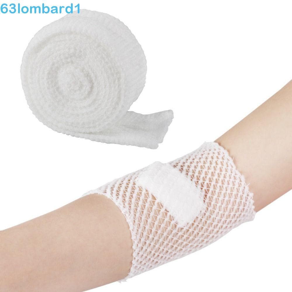 Bandagem Tubular De Rede Elástica LOMBARD1 , De Malha Respirável De Retentor Branco De 2 M