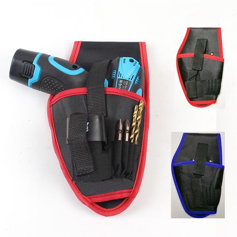 Bolsa de cintura para furadeira elétrica de lítio, bolsa recarregável para furadeira elétrica, chave elétrica, ferrament