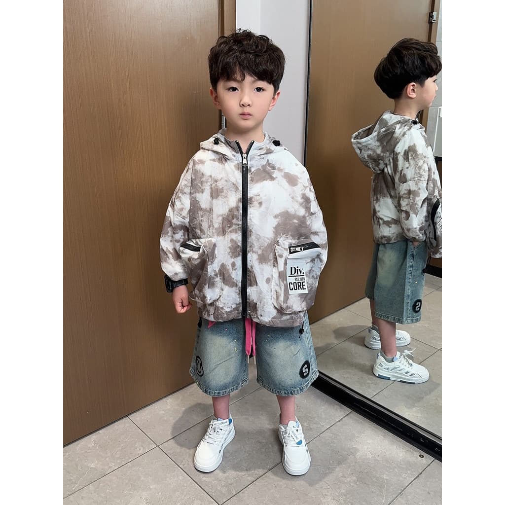 Roupas infantis Protetor solar infantil Roupas com capuz de verão 2025 Novo estilo Roupas de pele para meninos Me