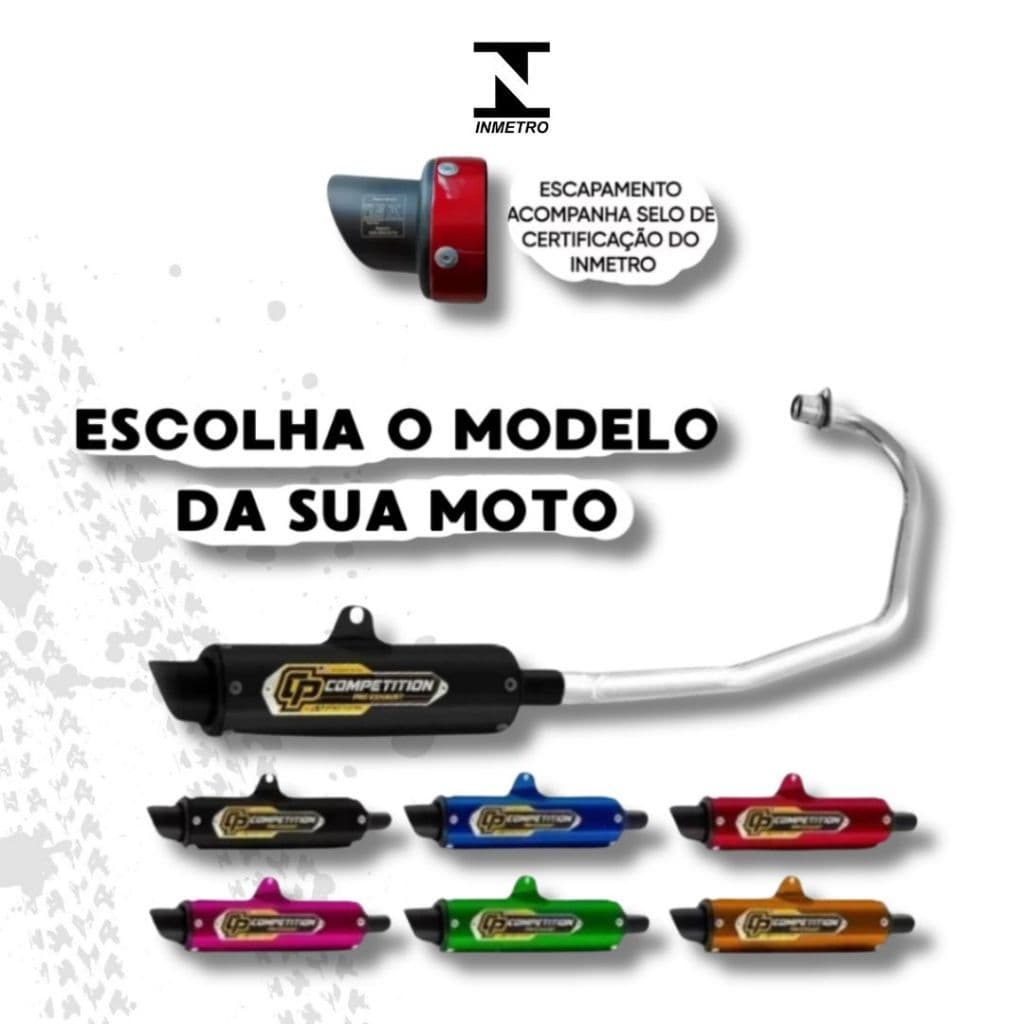 Escapamento Esportivo Cromado Moto Honda Varios Modelos