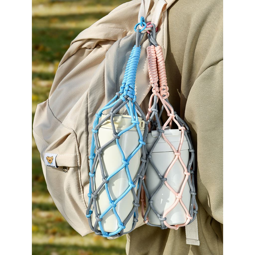 Suporte de copo de água de alto valor novo estilo copo térmico Universal copo de água tecido capa portátil Net bols