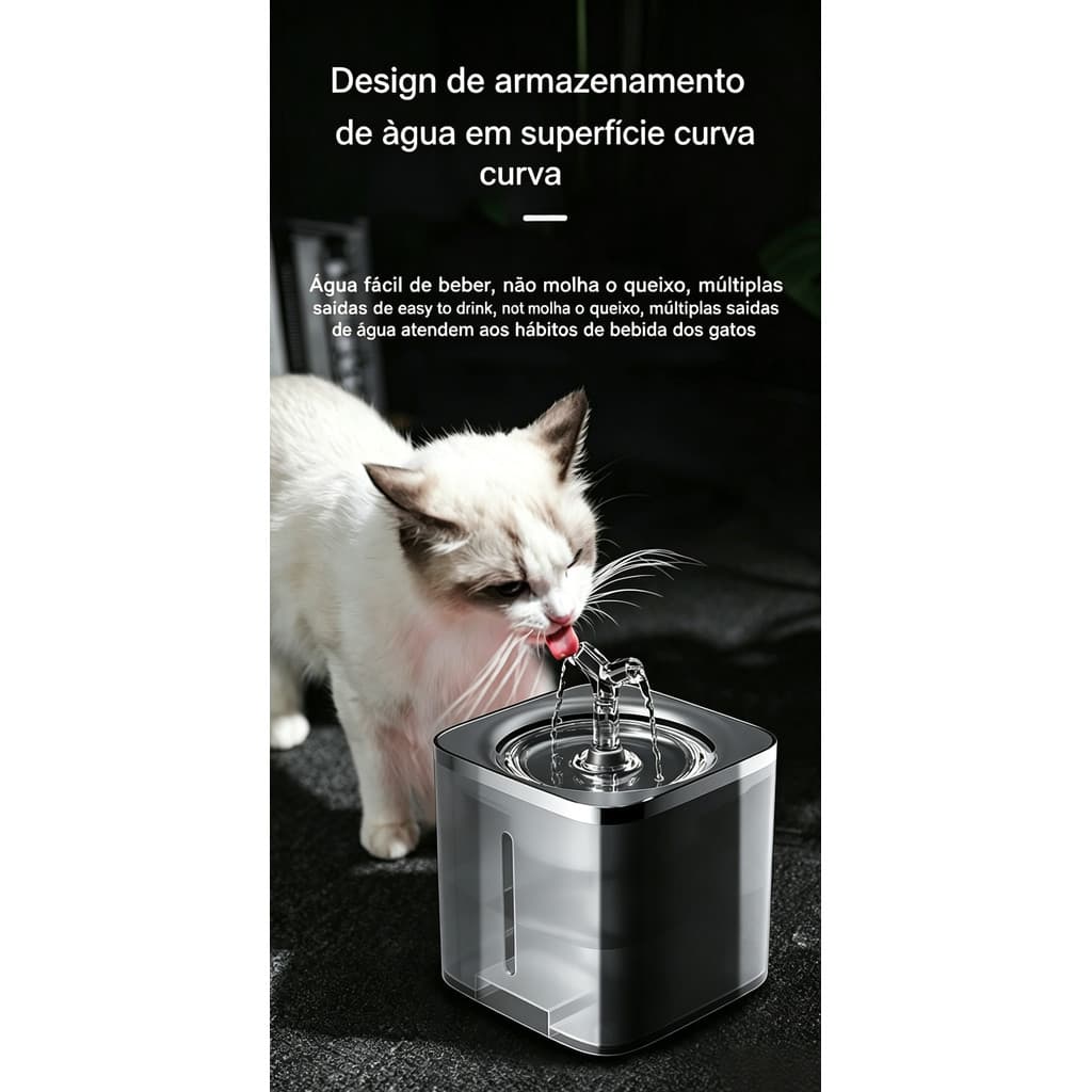 Dispensador de água para animais de estimação, fonte de circulação automática, termostático inteligente, dispensador de