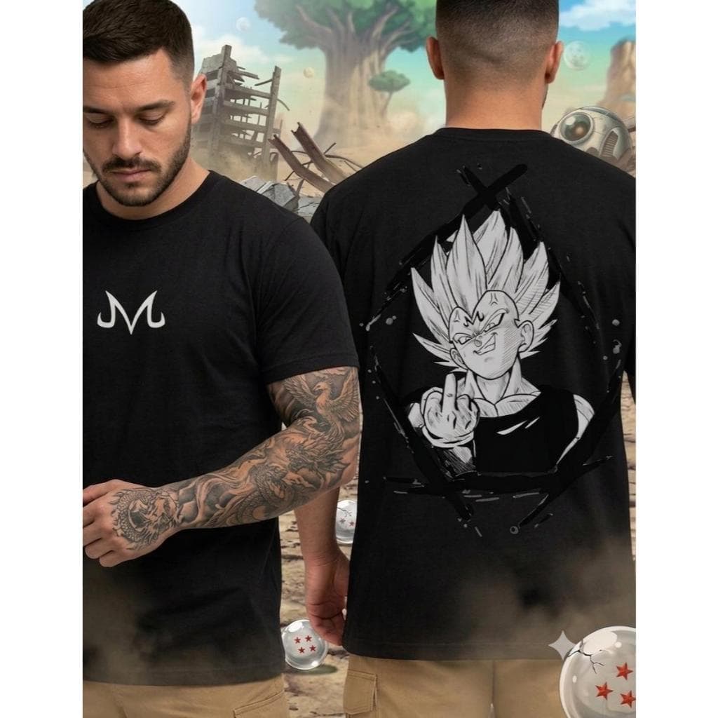 Camiseta VEGETA 1 camiseta masculina treino pesado academia monstro dragonball Z novidade promoção