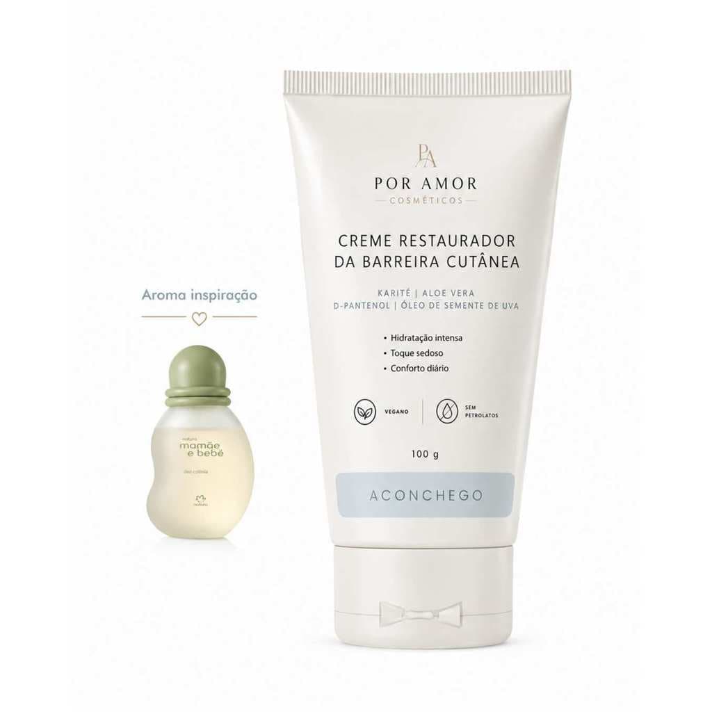 Creme Barreira Cutânea Hidratante Corporal Pele Seca Karité Aloe Vera Pantenol 100g