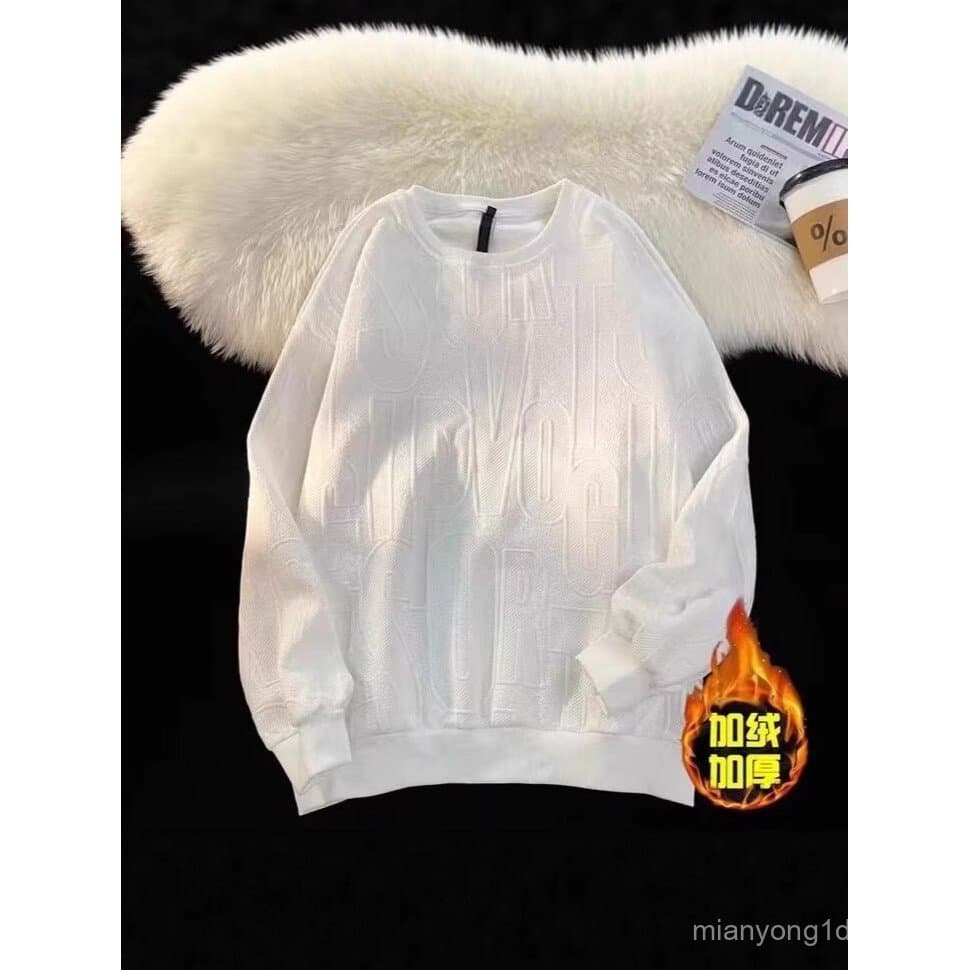 Cross-Border street Wear colisão tridimensional em torno do pescoço moletom masculino outono inverno Retro rua Loo