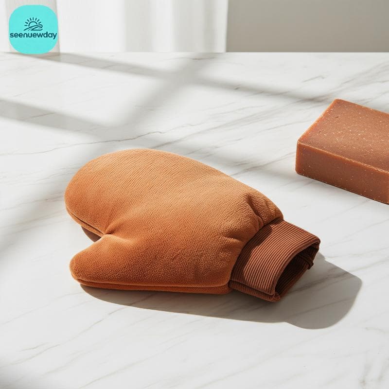 [seenuewday] Obtenha Um Bronzeado Com Luva Autobronzeadora Dupla Face , Ideal Para Maquiagem E Loção Corporal BR