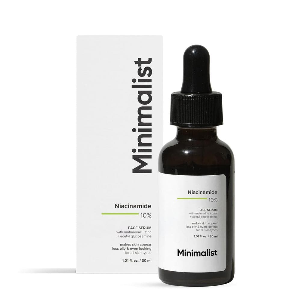 Sérum Facial Minimalista com 10% de Niacinamida para Poros Dilatados, Acne e Excesso de Oleosidade |   Reduz manchas par