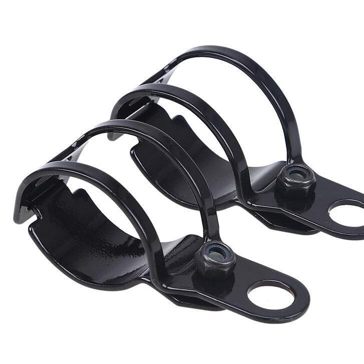 1Pair Prata/Preto Suportes 27mm 28mm 29mm 30mm 31mm Universal Motocicleta Reposição De Sinal De Giro De Grampos De Garfo