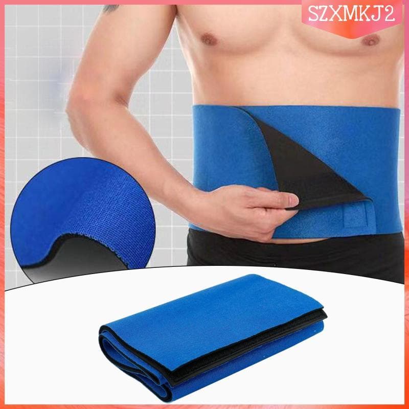 [Szxmkj2] Aparador De Cintura De Neoprene Antiderrapante Masculino Feminino Fitness Sauna Cinto Modelador Esportivo