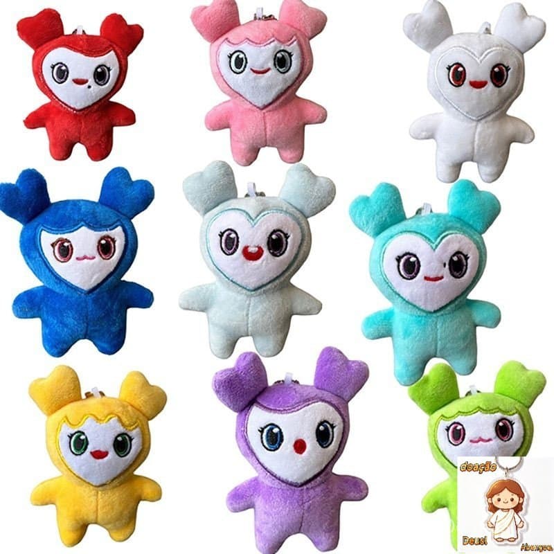 KPOP TWICE 10cm Adorável Brinquedos De Pelúcia Animais Momo Boneca Chaveiro Pingente Keybuckle Presentes Para Crian