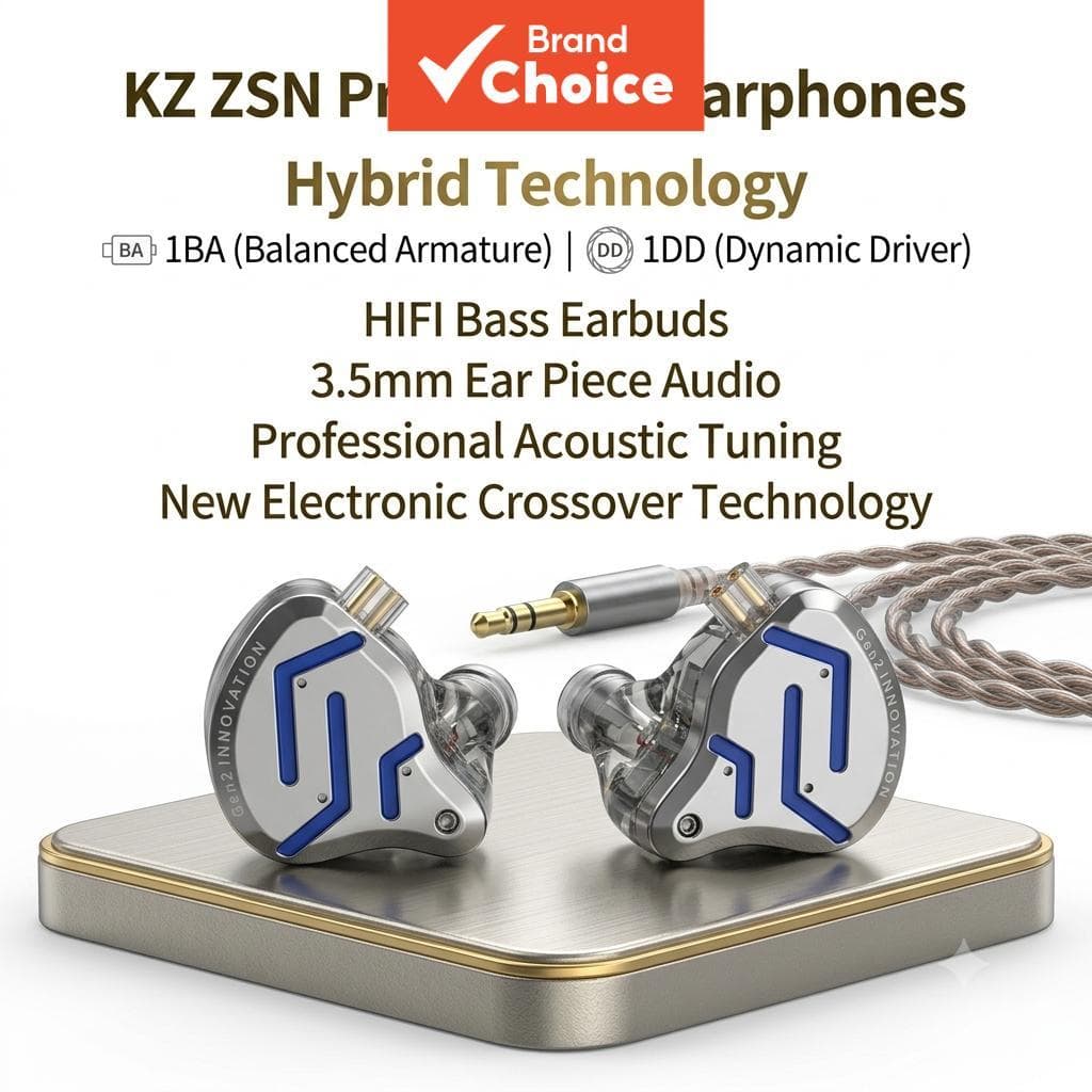 KZ ZSN Pro 2 Fones De Ouvido Metal 1BA 1DD Tecnologia Híbrida HiFi Bass Intra-Auriculares Monitor Esportivos Com Cancela