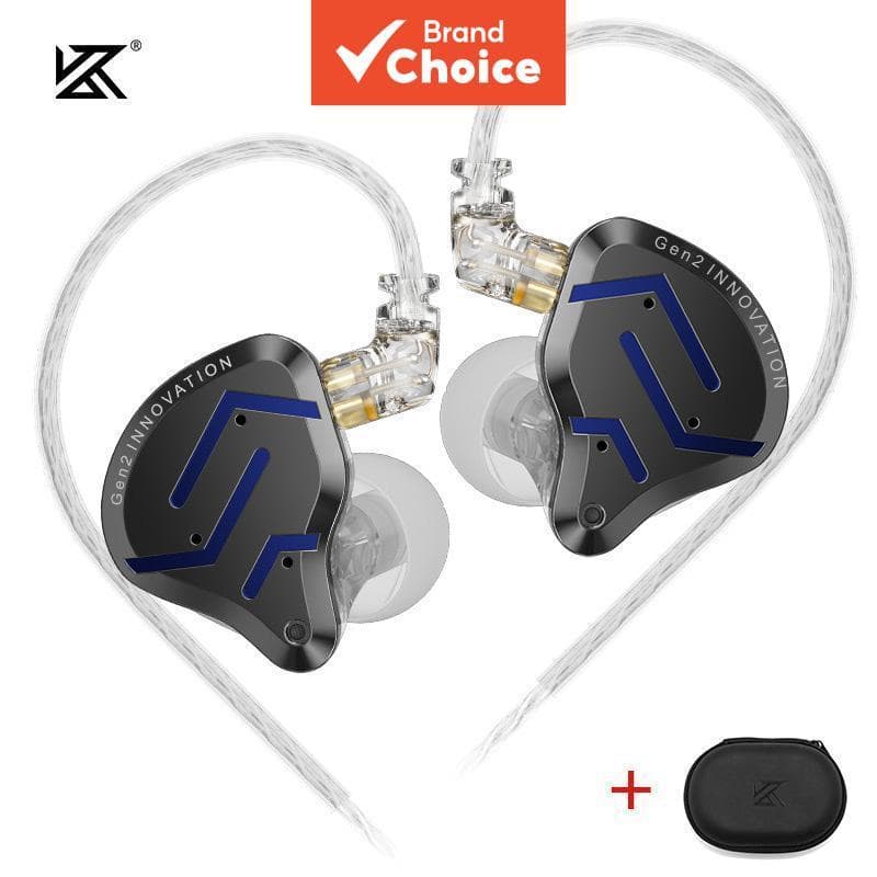 Fone de ouvido KZ ZSN Pro 2 1BA+1DD Driver Híbrido Intra-Auricular Grave HIFI Fones de Ouvido Monitor Esportivo de