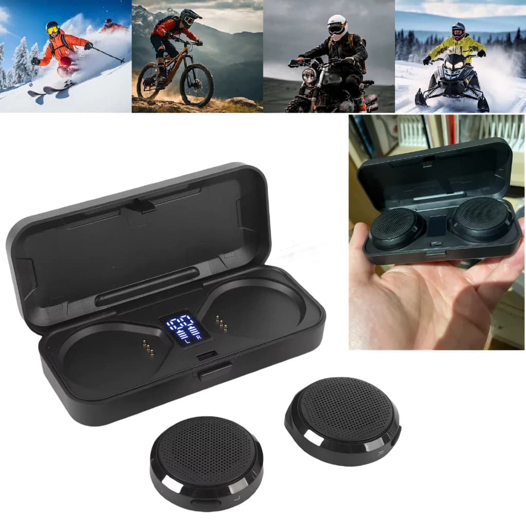 Intercomunicador Bluetooth 5.3 Para Capacete Moto Cancelamento Ruído ANC