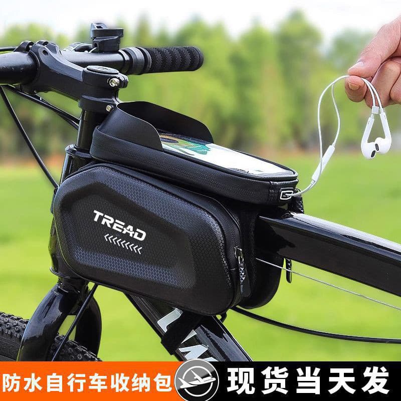 Saco de bicicleta saco de tubo superior saco de feixe dianteiro Mountain Bike cabeça saco do telefone móvel bolsa sela e