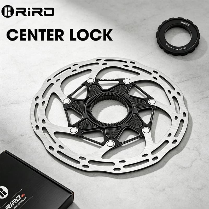 Rotor De Freio A Disco RIRO Center Lock 160mm 140mm Dissipação De Calor Leve De Alta Resistência Para Bicicleta De Estra