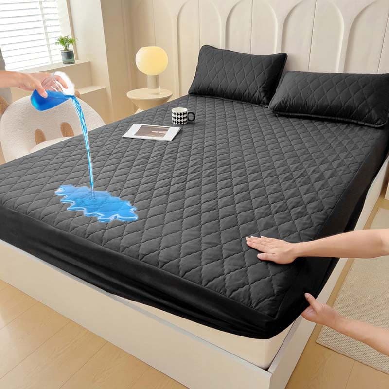 Macio Escovado Engrossado Acolchoado Saco De Cama Impermeável Respirável TPU Filme Inferior Doméstico Folha Com Tudo Inc