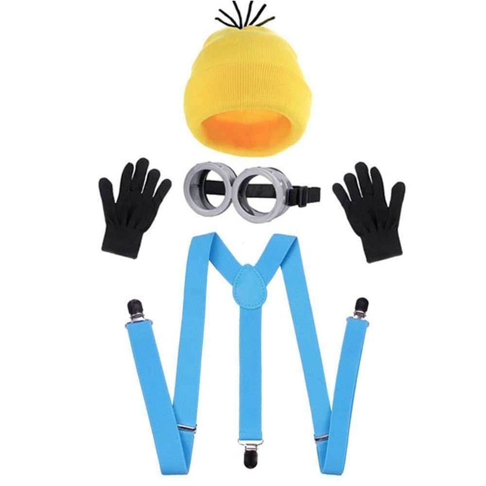 Óculos de Minions para Festa Cosplay Halloween Natal Acessórios Suprimentos para Vestir Suprimentos para Festa 6YJK