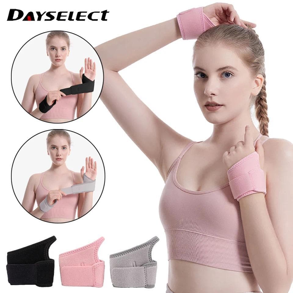 DAYSELECT 1 Peça Ajustável Pressão Embrulho Protetor De Pulso Esporte Entorse Cuidados Tendão Bainha Faixa